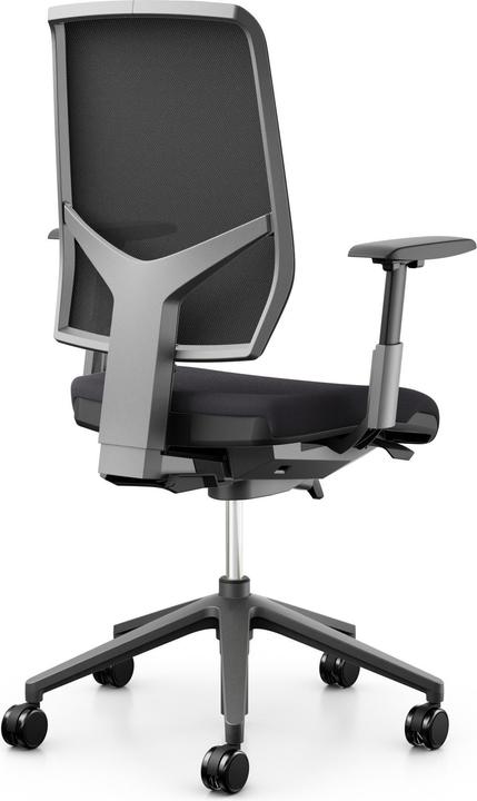 Actual product image Giroflex Bürostuhl 68 mit Netzrücken und Armlehnen, Charcoal