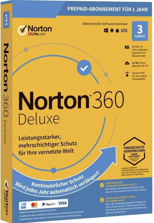 Norton 360 Deluxe (3 User, 12 Monate)