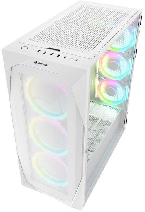 Immagine prodotto Sharkoon REV300 RGB Bianco (E-ATX, mATX, Mini-ITX, ATX)
