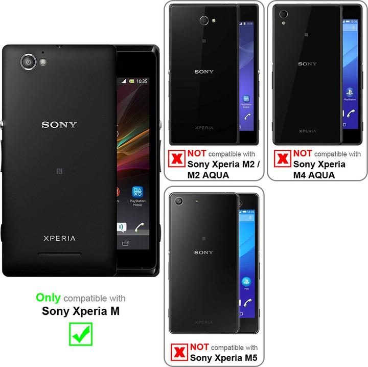 Actual product image Cadorabo display protection glass (1 Piece, Sony Xperia M)