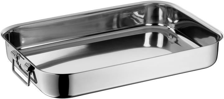 Produktbild WMF Bräter Bratreine rechteckig, 40 x 28cm Auflaufform Ofenform Edelstahl (Bräter + Schmortopf)