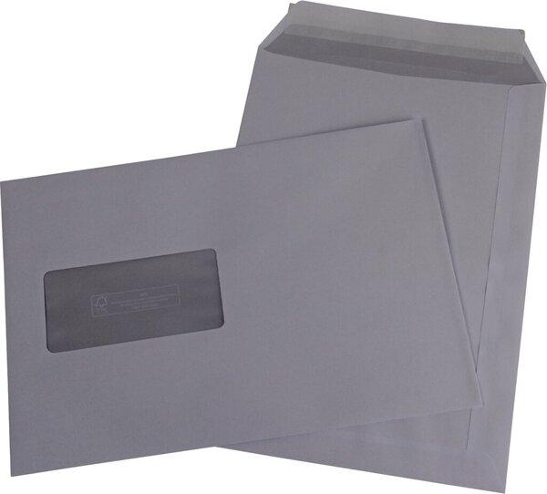 Actual product image Büroring Versandtasche DIN C5, mit Fenster, haftklebend, 90g/qm, weiss, FSC, 500 Stück (500 x)
