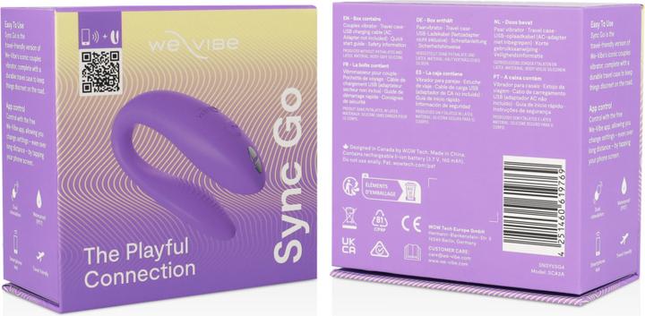 Produktbild We-Vibe Sync Go Remote Control Rechargeable Clitoral and G-Spot Vibrator (Purple)