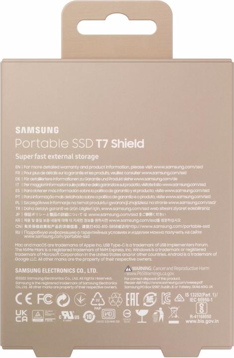 Actual product image Samsung T7 Shield (2000 GB)