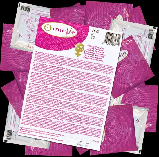Actual product image Ormelle Female Condom" French latex female condoms (100 pcs.)