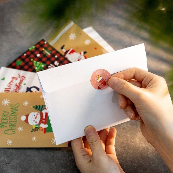 Produktbild MU Classic Weihnachtskarte 6er Set Festive Plaid Wonderland Series (6 Stk.)