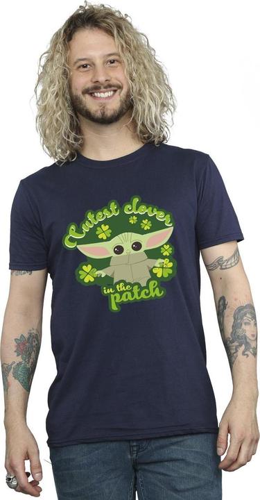 Actual product image Star Wars Mens The Mandalorian St Patrick's Day Cutest Clover T-Shirt (4XL)