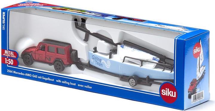 Produktbild Siku Mercedes-Benz mit Segelboot