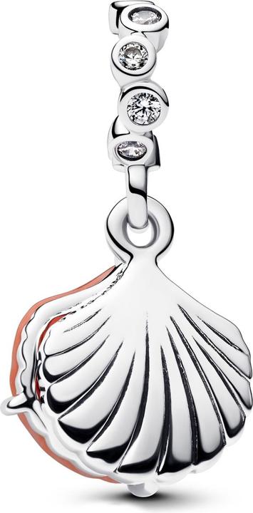 Image du produit Pandora Charm double pendentif coquillage couleur corail (Argent 925)