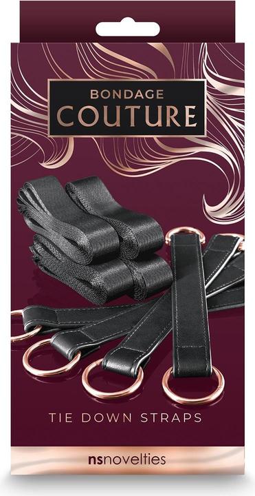 Actual product image NS Novelties Bondage Couture Tiedown Straps