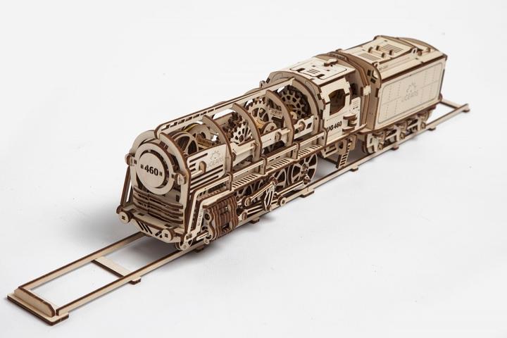 Actual product image Ugears Steam locomotive with tender