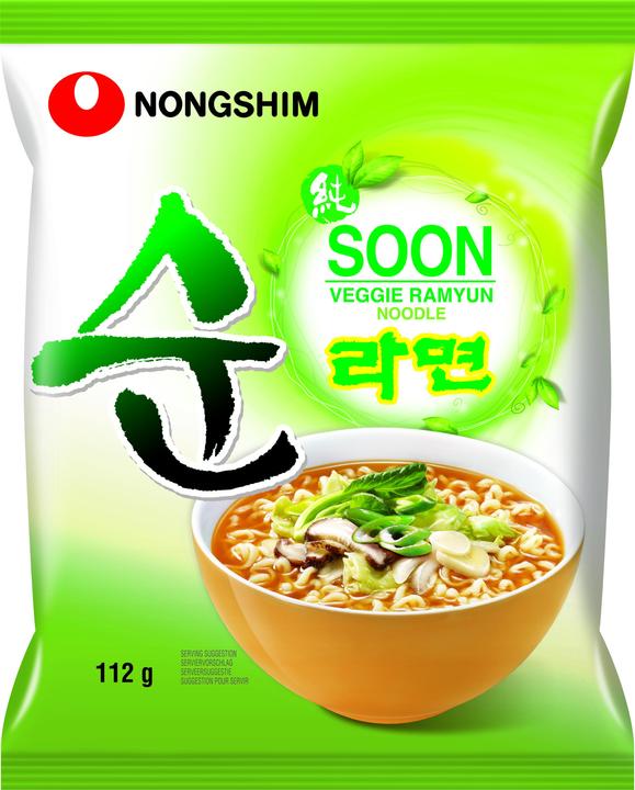 Actual product image Nongshim Soon Veggie Noodle Soup 112 g (112 g)