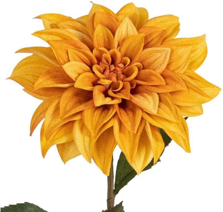 Produktbild Botanic-Haus Kunstblume Dahlie, Orange-Gelb, 66 cm (66 cm)