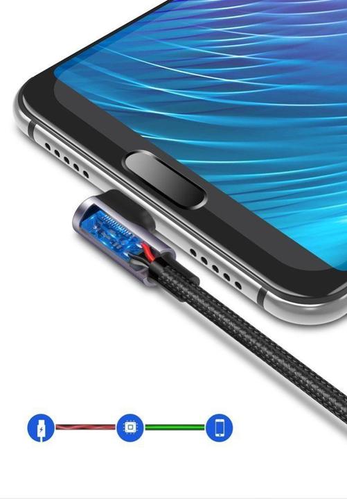 Produktbild Ugreen USB-C gewinkelt zu USB-A 2.0 A Datenkabel (2 m, USB 2.0)