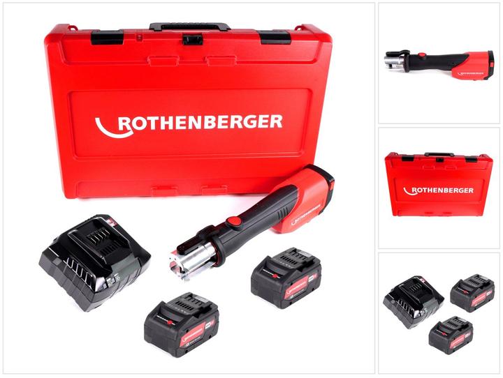 Image du produit Rothenberger ROMAX 4000 Sertisseuse sur batterie 18V + 2x batterie 8,0Ah + chargeur + coffret