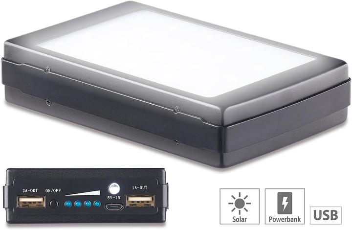 Actual product image Revolt 2in1 solar power bank with camping light (11000 mAh, 40.70 Wh)