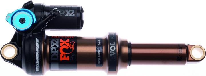 Actual product image Fox Shock FLOAT DPX2 FS Remote Dw EVOL LV 7.875x2.0 0.4 Spacer Push to unlock