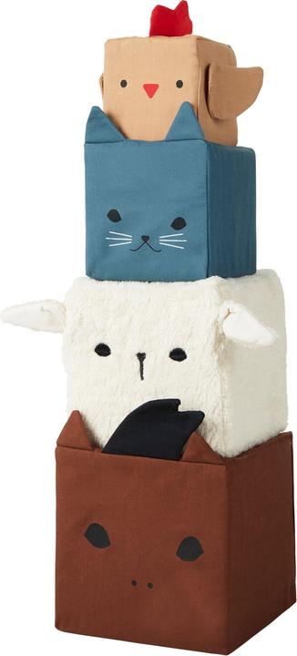 Fabelab Soft stacking tower Farm Animals