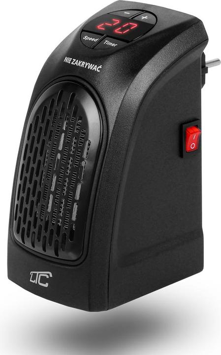 Image du produit Lasmex Chauffage noir LTC 400W/230V avec élément chauffant en céramique (400 W)