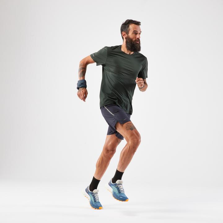 Immagine prodotto Evadict Maglietta da running a manica corta da uomo per il trail running - Perf verde scuro (XL)