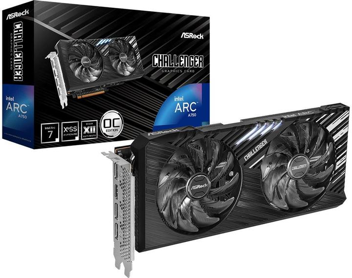 Actual product image AsRock Intel ARC A750 CL SE 8GO Intel VGA Card retail (8 GB)