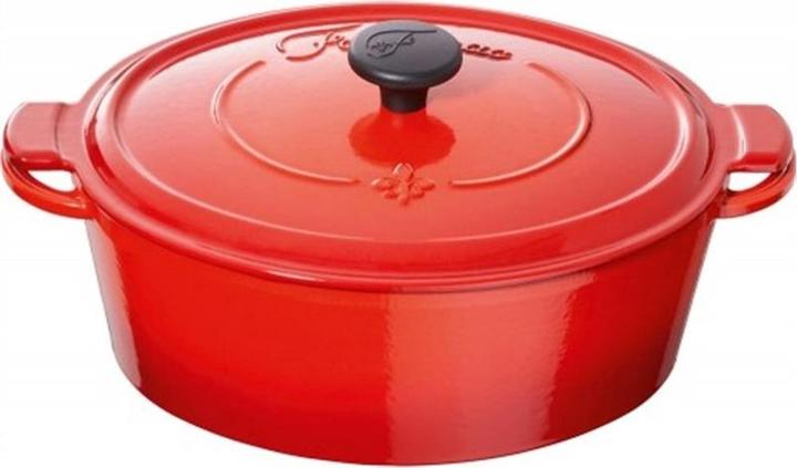 Image du produit Fontignac Main Libres Braadpan - Oval - 29 cm - Rot (29 cm, Poêle à frire, Fonte)