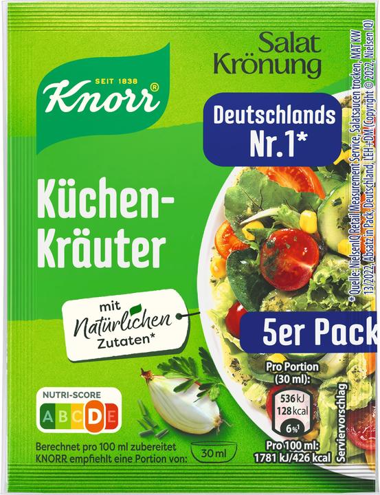 Produktbild Knorr Salatkrönung Küchenkräuter Dressing 5er-Pack (57 g)