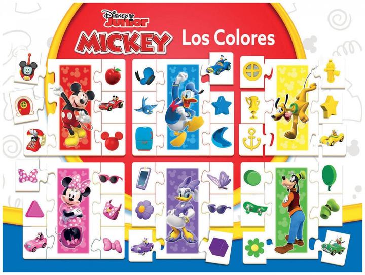 Image du produit Educa 19329 Puzzle éducatif Apprendre les couleurs avec Mickey de 3 ans et plus (Portugais, Français)