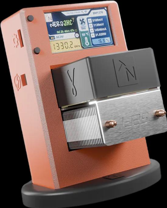 Actual product image Nerdminer NerdAxe Gamma - Orange