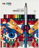 Carioca Plus - Colored pencils 4mm, 18 pcs (809306) (Multicoloured, 18 x)
