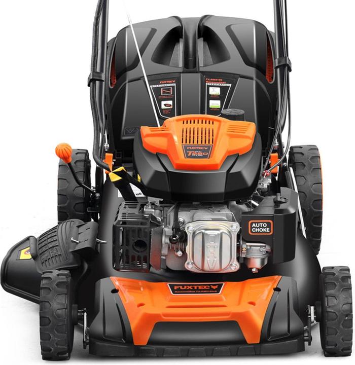 Actual product image Fuxtec Petrol lawn mower with electric starter zipgo® (Rechargeable battery operated)