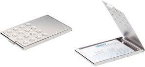 Immagine prodotto Durable Custodia per biglietti da visita Scatola per biglietti da visita Chrome (95 x 58 mm)