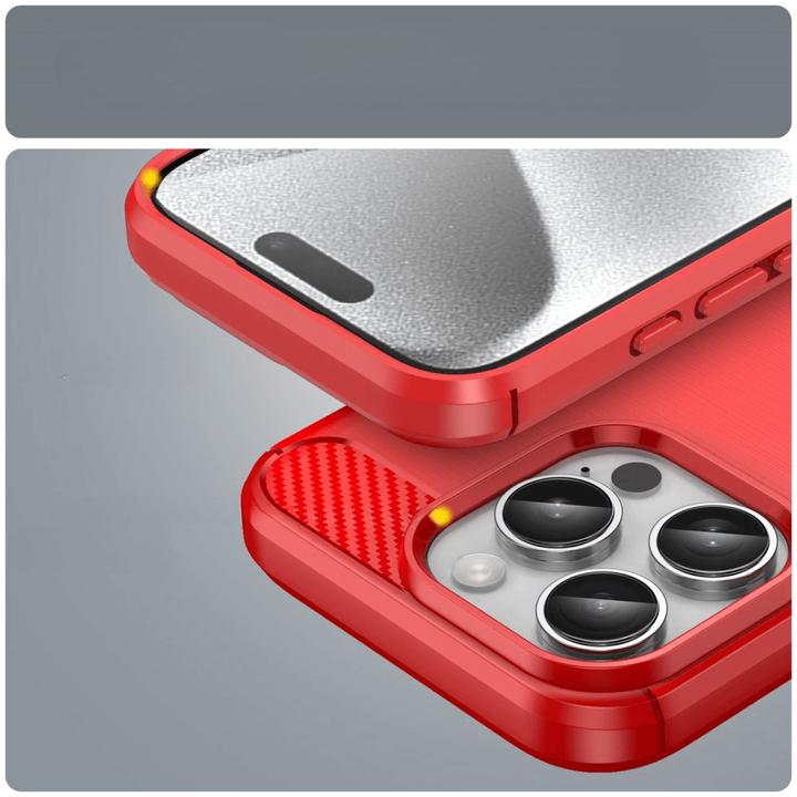 Produktbild Cover-Discount iPhone 16 Pro - Metall Carbon Look Hülle (Apple iPhone 16 Pro)