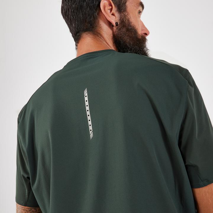 Immagine prodotto Evadict Maglietta da running a manica corta da uomo per il trail running - Perf verde scuro (XL)