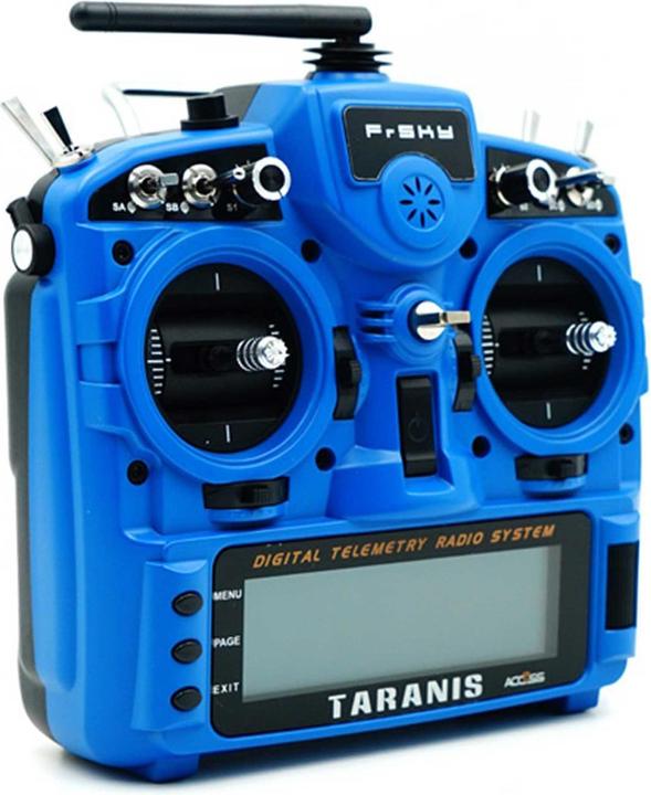 Image du produit FrSky taranis x9d plus 2019 eu/lbt set émetteur sky blue 2,4ghz avec carte sd, sans batterie, guide de
