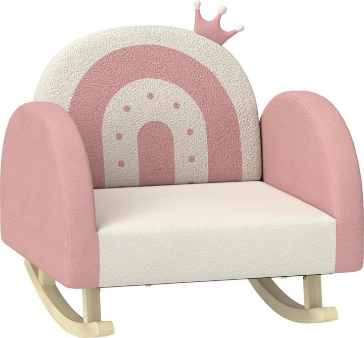 Produktbild Aiyaplay Kindersessel Samt, Holz Rosa (Kindersessel)