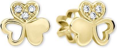 Produktbild Brilio Gold hearts with crystals 239 001 00938