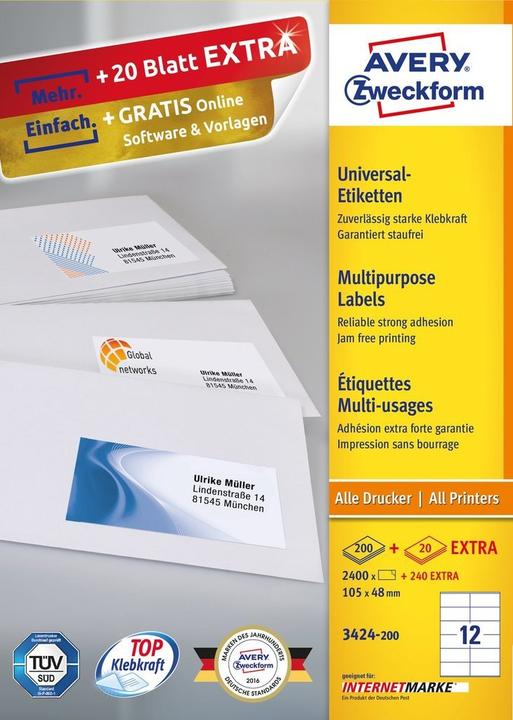 Produktbild Avery Universal-Etiketten