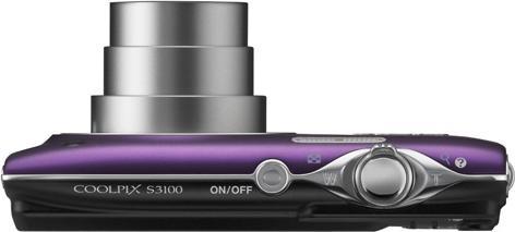 Produktbild Nikon Coolpix S3100, 14MP, 5x Zoom, HD-Movies, Violett (1/2,3'')