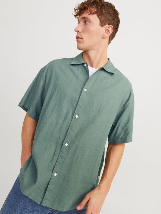 Produktbild Jack & Jones Jorfaro Linen Oversized Shirt Ss Sn (S)