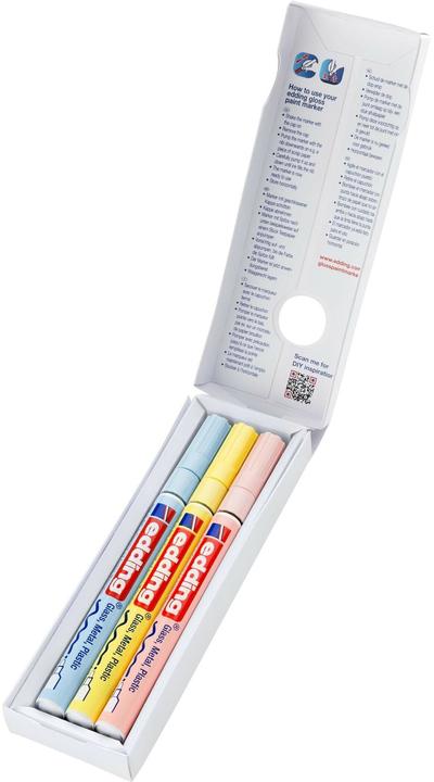 Image du produit Edding 751 - Marqueur à peinture (Multicolore, 2 mm, 3 x)