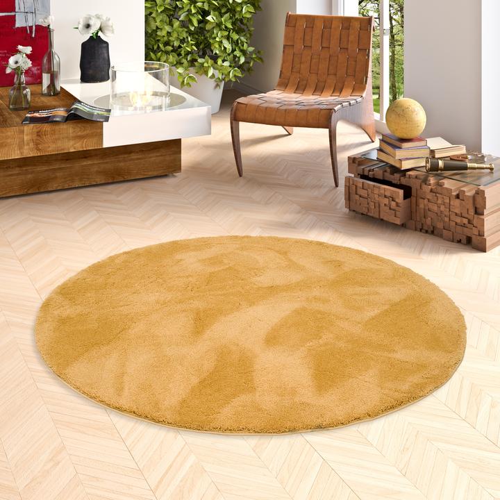 Produktbild Pergamon Luxus Super Soft Hochflor Langflor Teppich Silky Rund (200 x 200 cm)