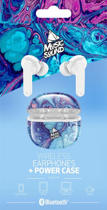 Actual product image Music Sound BT Earphones TWS in Ear MS (No noise cancelling, 25 h, Wireless)