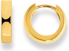 Produktbild Natsumi Schmuck Klappcreolen Gelbgold 18K/750 Ø 12mm Gerundet (750/18 K Gelbgold)