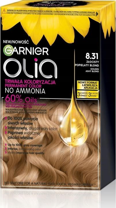 Garnier Olia Haarfarbe 831 Goldenes Aschblond (Nº 831, Goldenes Aschblond)