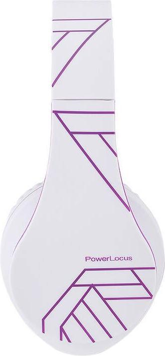 Productafbeelding PowerLocus Draadloze hoofdtelefoon P2 (wit-paars) (20 h, Draadloze)