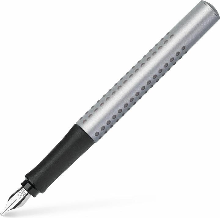 Immagine prodotto Faber-Castell FABER-CA. Penna stilografica Grip Calligraphy 1.4mm 140957 pennino in argento (Argento, 1 x)
