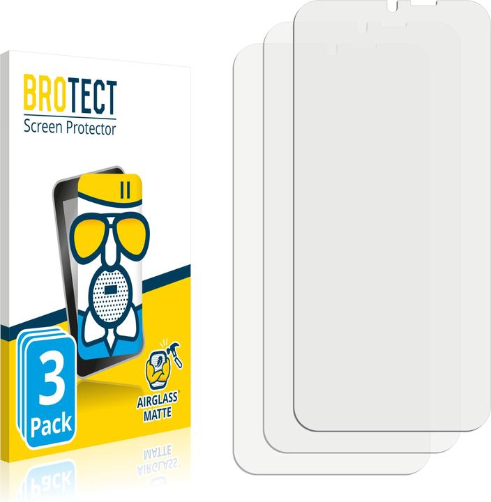 Actual product image BROTECT AirGlass Glass Matte (3 Piece, Ulefone Power Armor 18T)