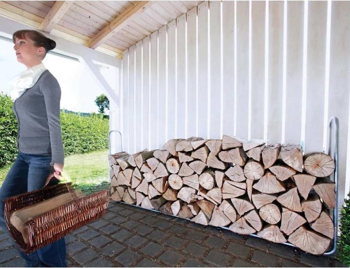 Actual product image wolfcraft Stacking Aid for Firewood (234 x 31 x 104.5 cm)