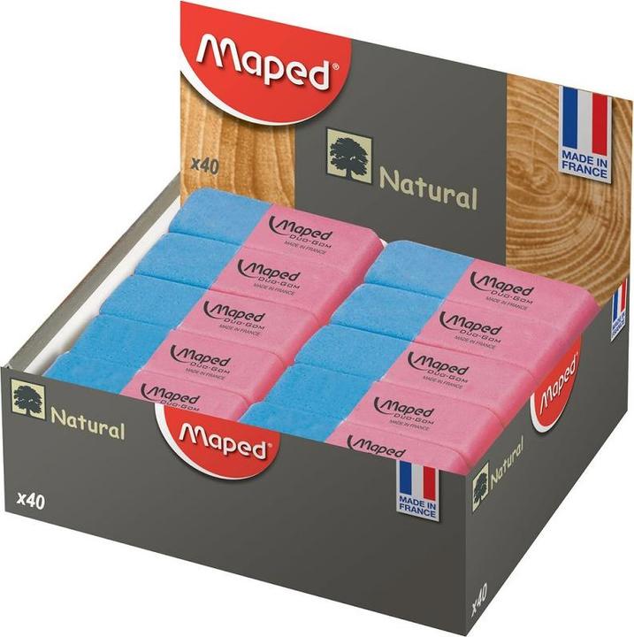Produktbild Maped Kautschuk-Radierer Duo-Gom, mittel, blau/rot